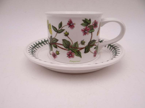 Чашка чайная с блюдцем Portmeirion "Ботанический сад. Анагаллис" 200мл