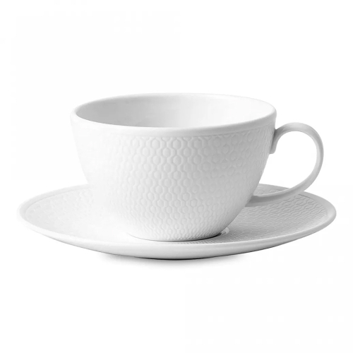 Чашка чайная с блюдцем Wedgwood Джио 260 мл, фарфор