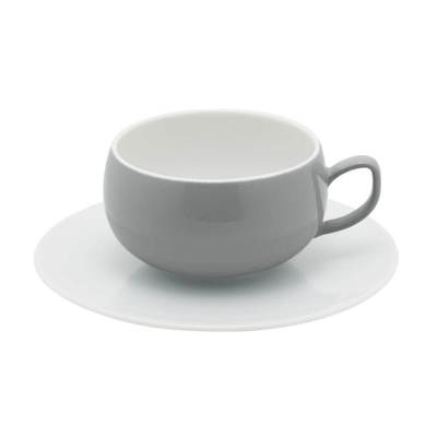Чашка чайная фарфоровая 250 мл, серый, 230146, Salam, Guy Degrenne