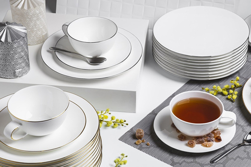 Тарелка обеденная 28 см Mix&Match Синергия Золотой кант