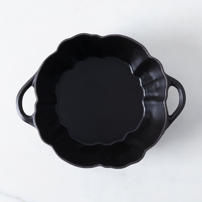 Кокот керамический жаропрочный "Тыква", 700 мл, 14,8 см, чёрный, Staub