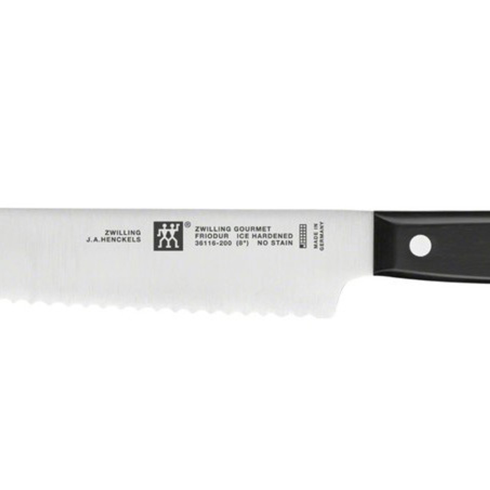 Этикет: Нож для хлеба 36116-201, 200 мм, Gourmet, ZWILLING - описание, цена, отзыв в каталоге