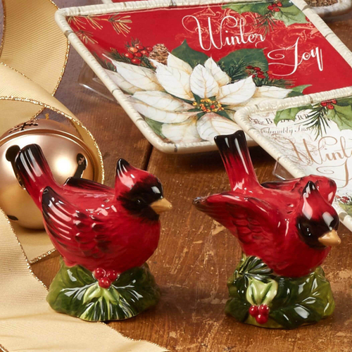 Набор для соли и перца Птицы 10 см Certified Int. Зимний сад