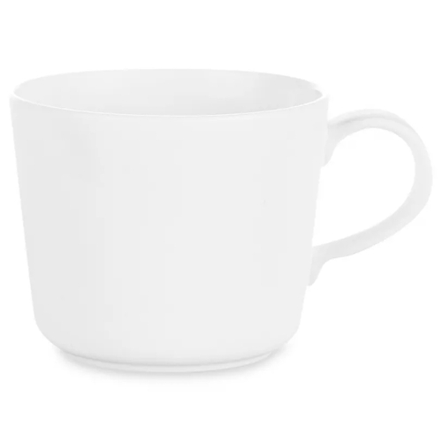 Чашка чайная с блюдцем Narumi 220 мл, фарфор костяной, белая матовая
