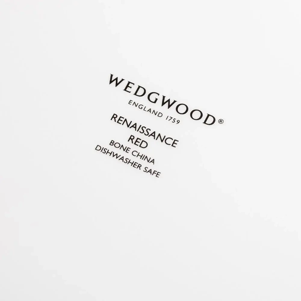 Тарелка обеденная Wedgwood Ренессанс 27 см, фарфор, красная