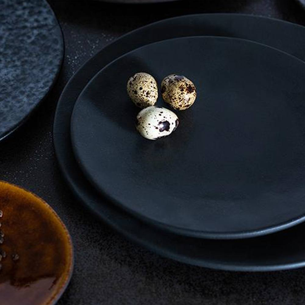 Тарелка закусочная  21,9х2,5 см Costa Nova Roda Ardosia черная