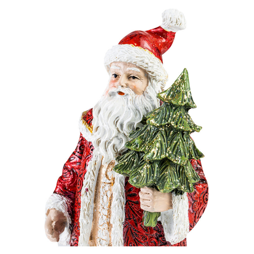 Фигурка новогодняя 21.5 см, Noel Санта с елочкой, Lamart