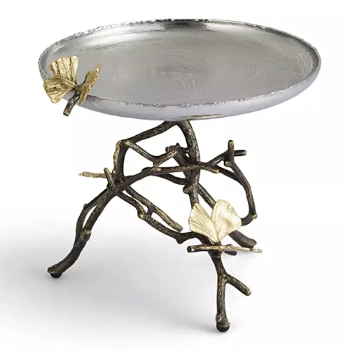 Конфетница Michael Aram Бабочки гинкго 21 см, сталь нержавеющая