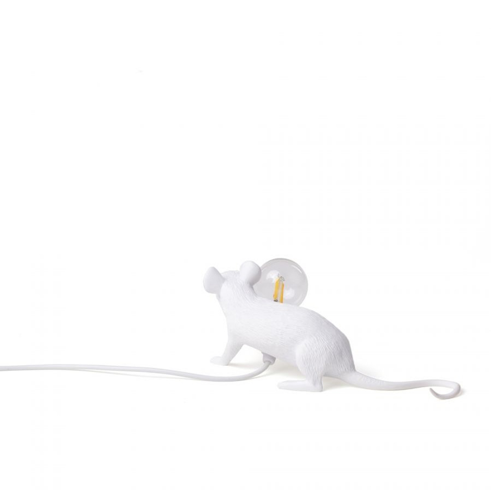 Настольная лампа Mouse Lamp Lyie Down USB, Seletti