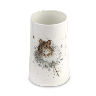 Фарфоровая ваза для цветов "Забавная фауна. Мышка", 14.6см, Wrendale Designs, Royal Worcester