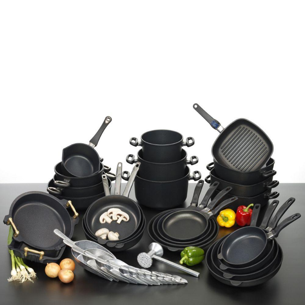 Алюминиевая кастрюля с антипригарным покрытием AMT924, 24 см, 5 л, черный, Frying Pans, АМТ