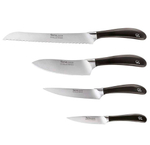 Набор из 4 кухонных ножей в подставке из ореха, Signature Knife, Robert Welch