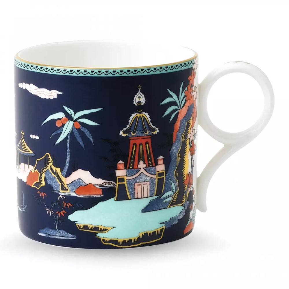 Кружка Wedgwood Вандерласт Пагода 300 мл, синяя, фарфор