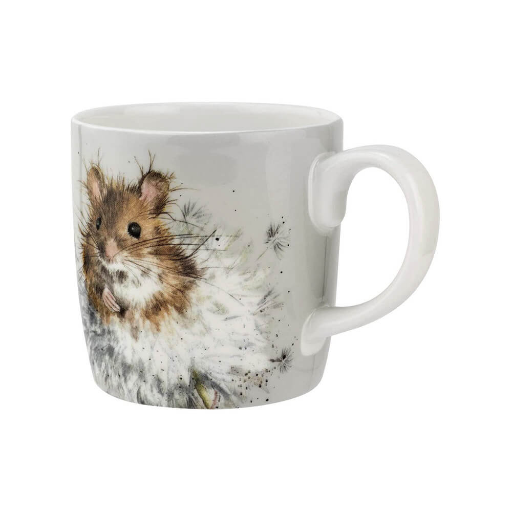 Фарфоровая кружка для кофе и чая "Забавная фауна, Мышь", 400 мл, RWC MMQF4020-XD, Великобритания, Wrendale Designs, Royal Worcester