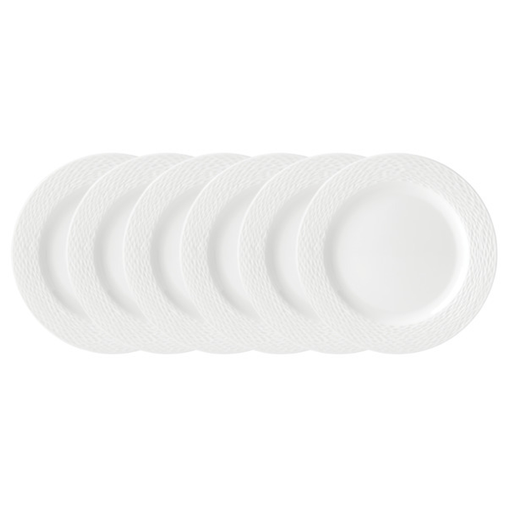 Набор десертных тарелок 6 шт, 19 см, фарфор, LEN884582-6, Текстура, Lenox в интернет-магазине качественной посуды Этикет