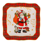 Тарелка десертная Мешок подарков 15х15 см Certified Int. Винтажный Санта