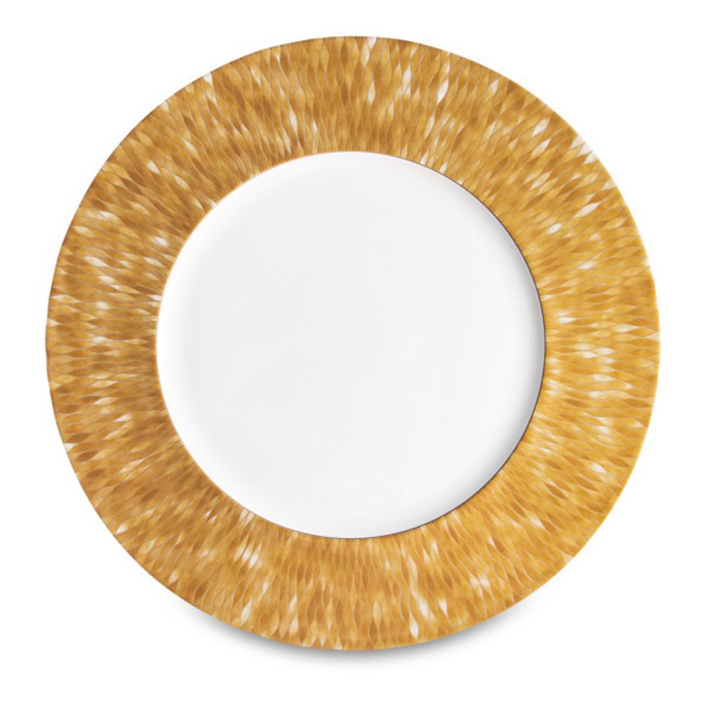 Тарелка подстановочная Narumi Золотая мозаика 30 см, фарфор костяной