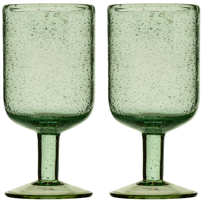 Набор бокалов для вина Flowi, 410 мл, зеленые, 2 шт., Liberty Jones