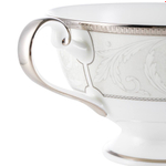 Чашка чайная с блюдцем Narumi Платиновый ноктюрн 230 мл, фарфор костяной