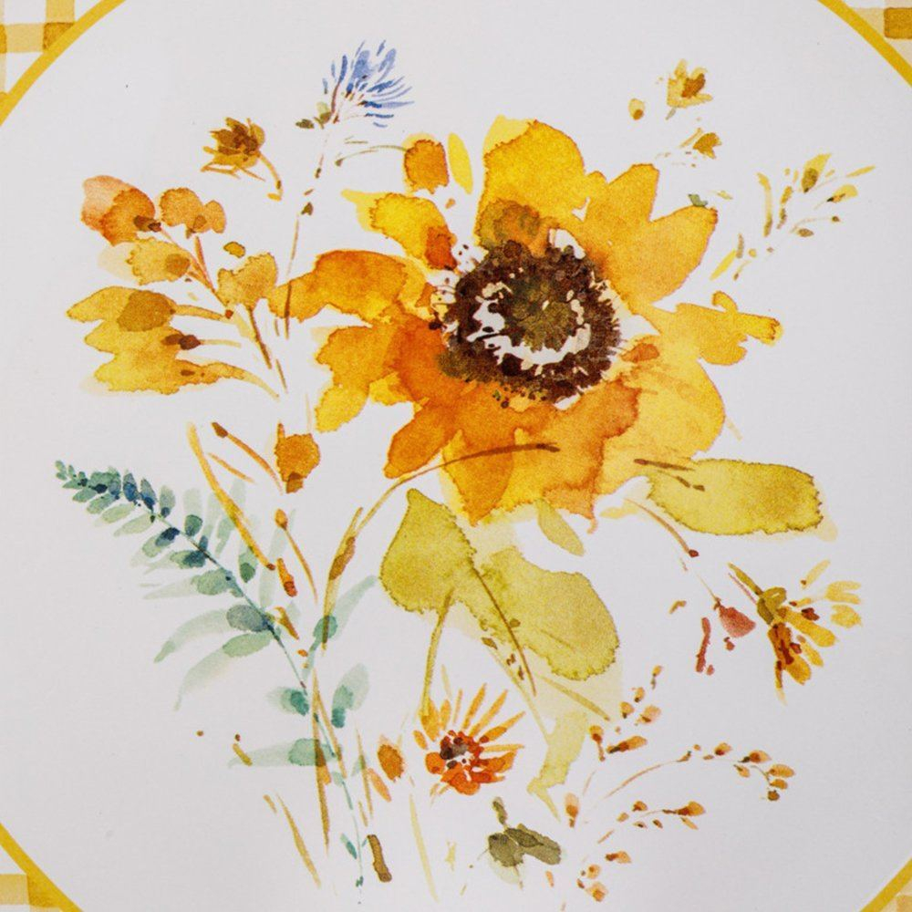 Тарелка обеденная 28 см Certified Int. Подсолнухи-2