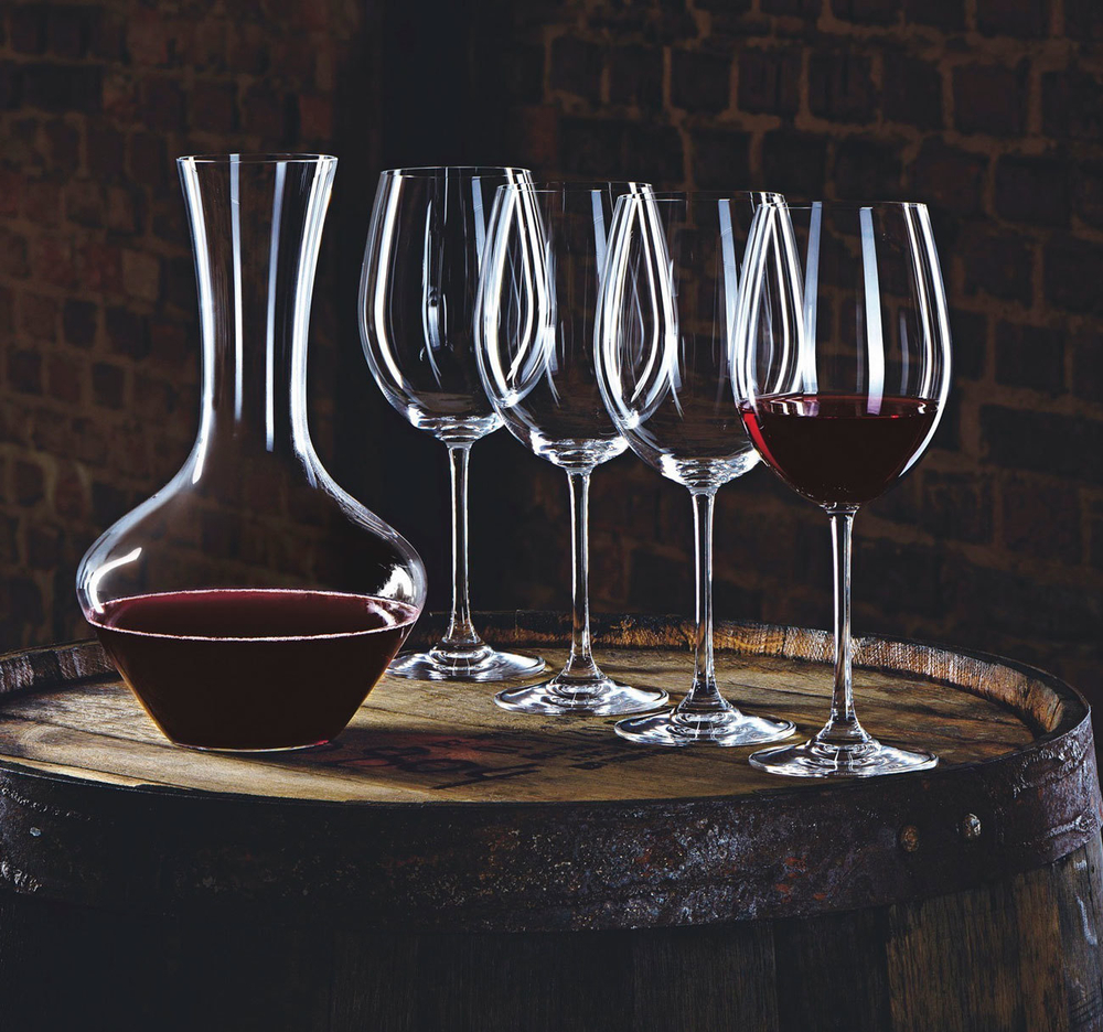 Набор для вина 5 предметов, декантер 1,8 л, 4 бокала для красного вина 763 мл, Vivendi Premium, Nachtmann