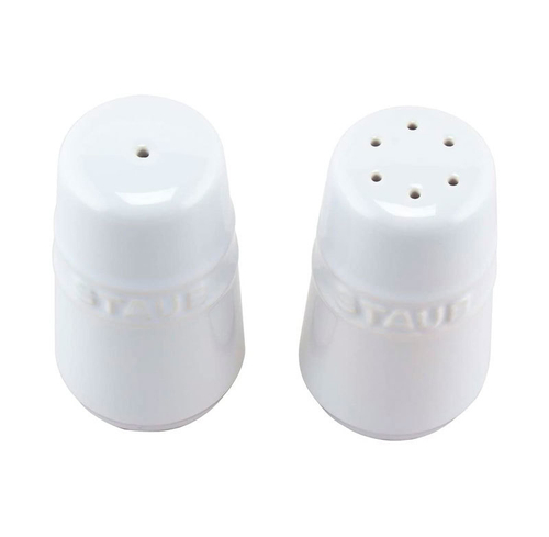 Набор солонка и перечница, белые, Staub