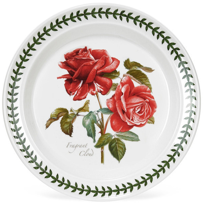 Тарелка закусочная Portmeirion "Ботанический сад.Розы. Ароматное облако, красная роза" 20см