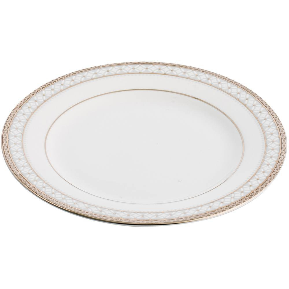 Тарелка десертная Noritake Рочестер Платиновый кант 16 см