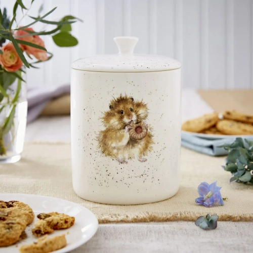 Банка с крышкой "Забавная фауна. Хомяк", 18х13 см, Wrendale Designs. Royal Worcester