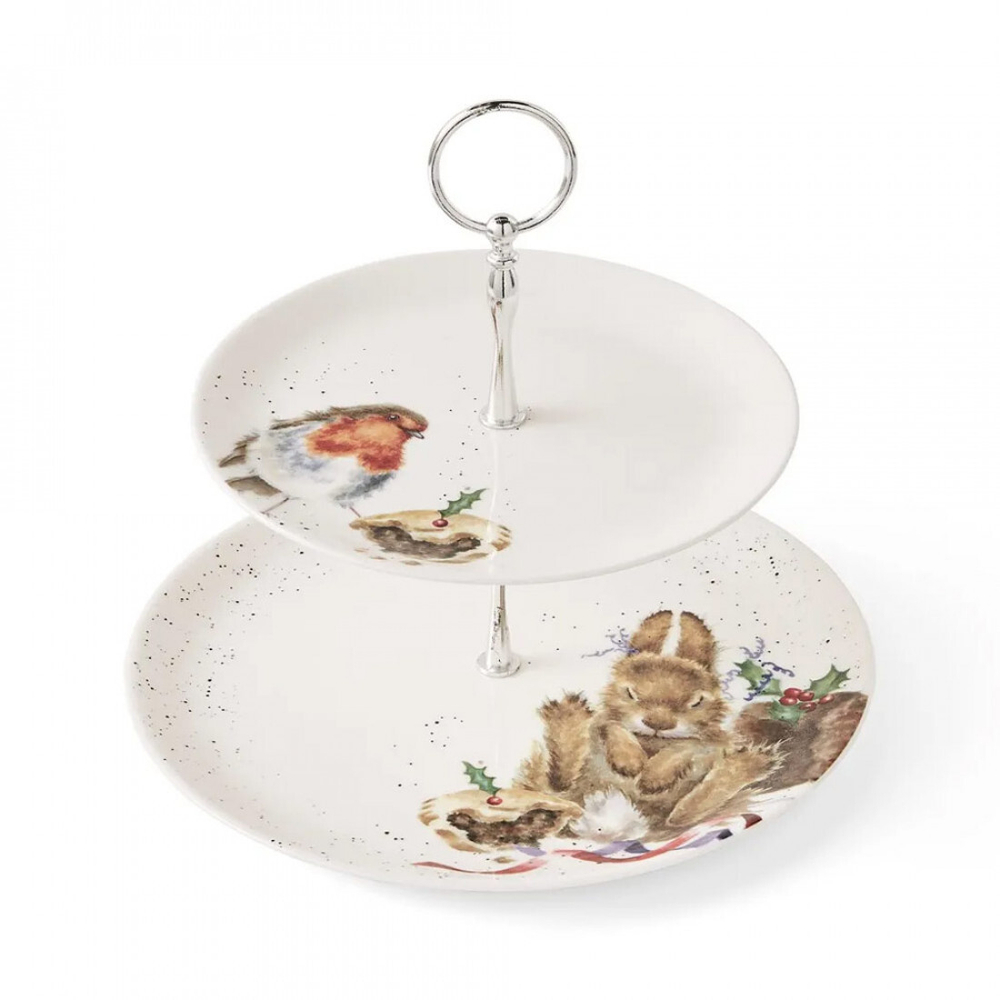 Этажерка двухъярусная "Забавная фауна. Кролик Банни", 26.7 см, Royal Worcester