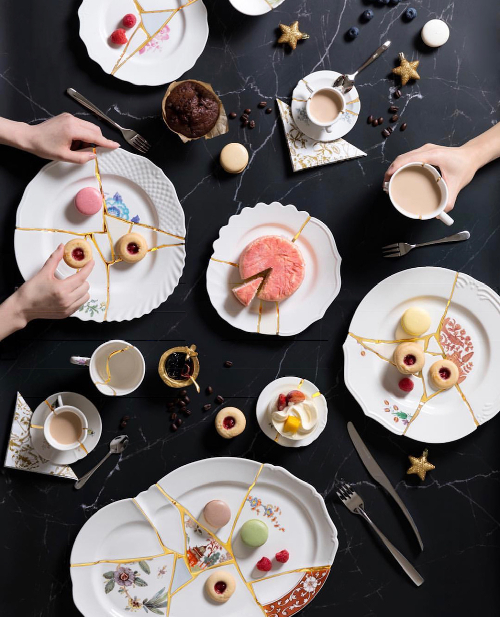 Тарелка 27,5 см, Kintsugi, Seletti (09612)