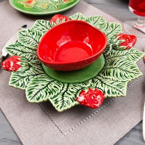 Салатник 13,5x11x4 см Bordallo Pinheiro "Земляника"