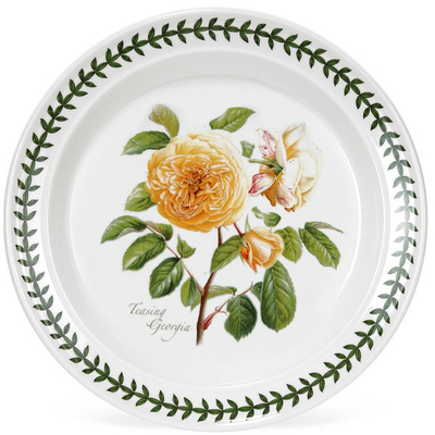 Тарелка обеденная Portmeirion "Ботанический сад. Розы. Джорджия, желтая роза" 25см