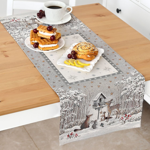 Дорожка 40x100 см, коллекция "Лесные друзья у кормушки", Le Gobelin