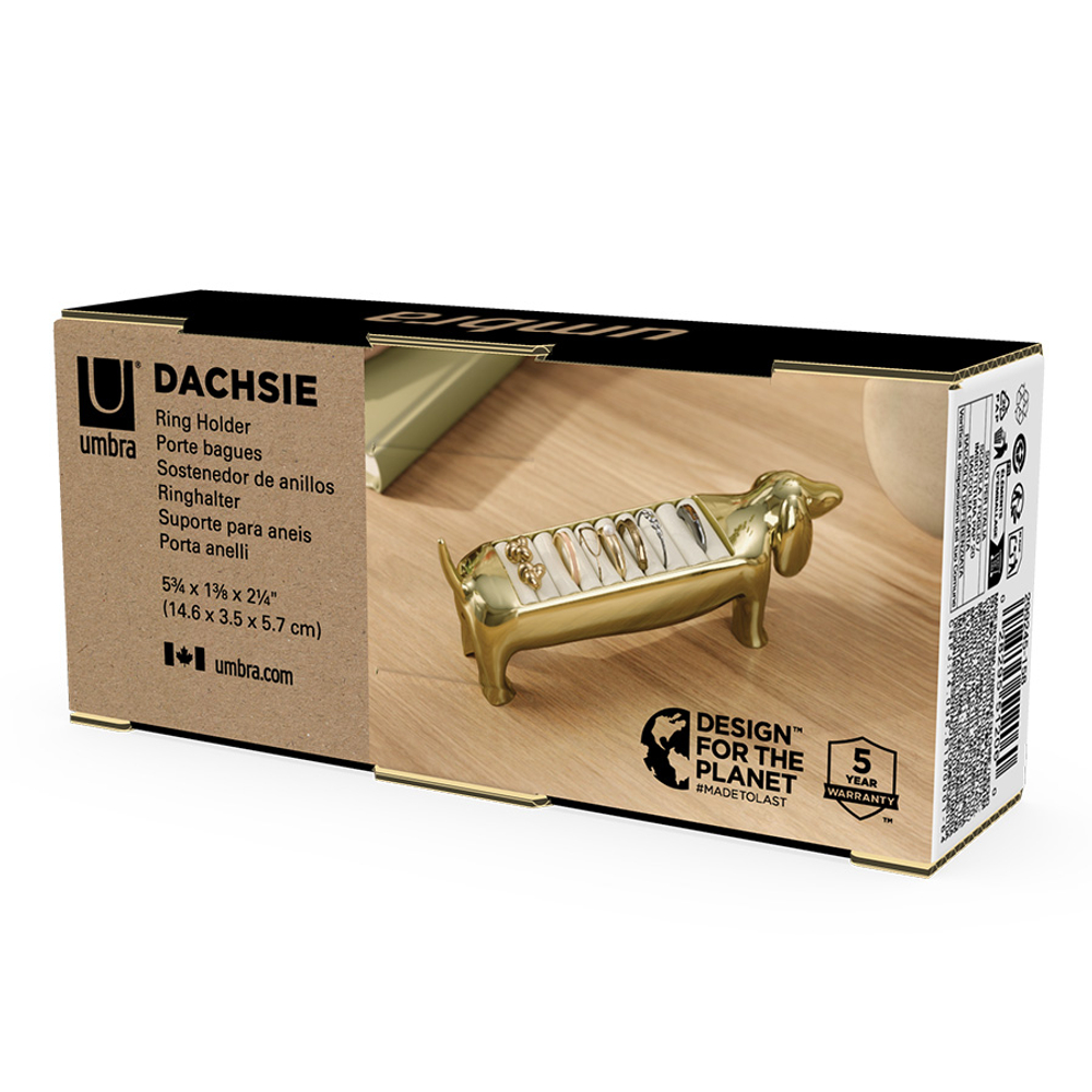 Держатель для колец Dachsie, латунь, Umbra