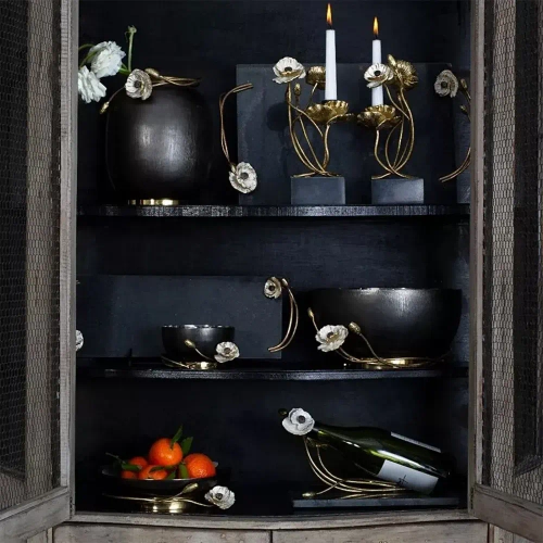 Чаша декоративная Michael Aram Анемоны 17 см, сталь нержавеющая