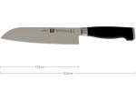 Нож сантоку 180 мм, TWIN Four Star II, Zwilling