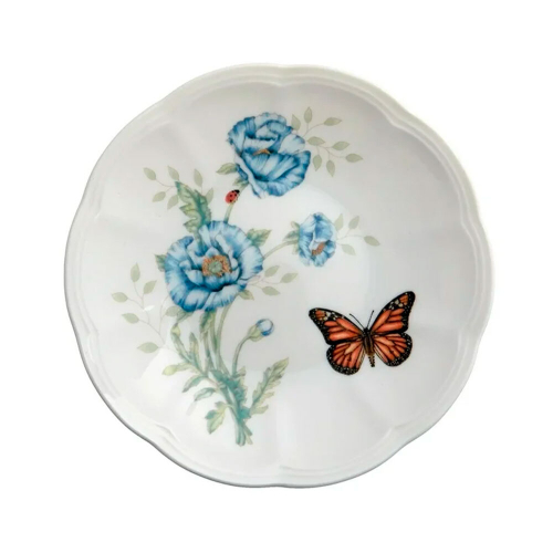 Тарелка пирожковая Монарх, 15 см, фарфоровая, LEN-1-817046, Бабочки на лугу, Lenox