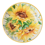 Тарелка суповая 23 см Certified Int. Подсолнухи