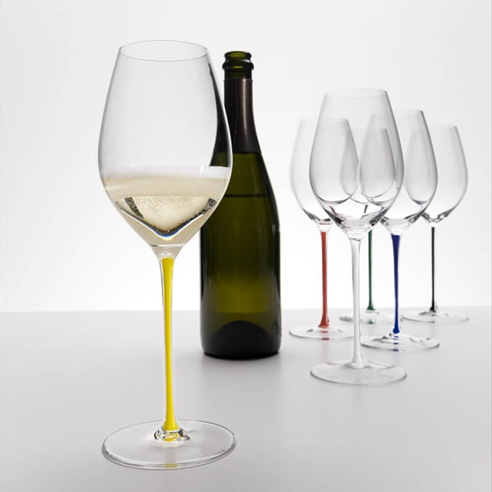 Хрустальный бокал ручной работы для шампанского Champagne, 445 мл, Fatto a Mano, Riedel (черный)