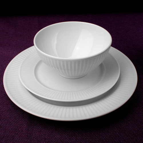 Салатник фарфоровый 20x8 см, белый, 174220BL1, Plisse, Pillivuyt