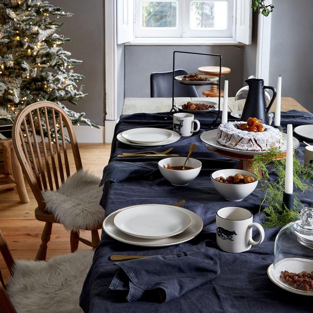 Тарелка салатная 21,6 см Costa Nova Augusta Natural-Gold бежевая