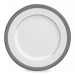 Тарелка пирожковая Noritake Богарт платиновый 16,5 см, фарфор костяной