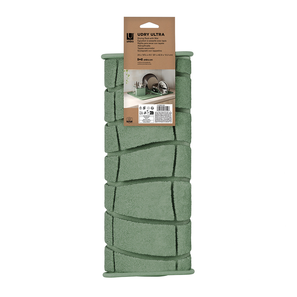 Коврик для сушки посуды Udry, 43х61 см, еловый, Umbra