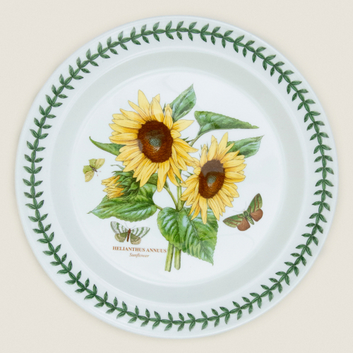 Тарелка обеденная Portmeirion "Ботанический сад. Подсолнух" 25см