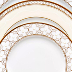 Блюдо овальное Noritake Трефолио, золотой кант 37 см